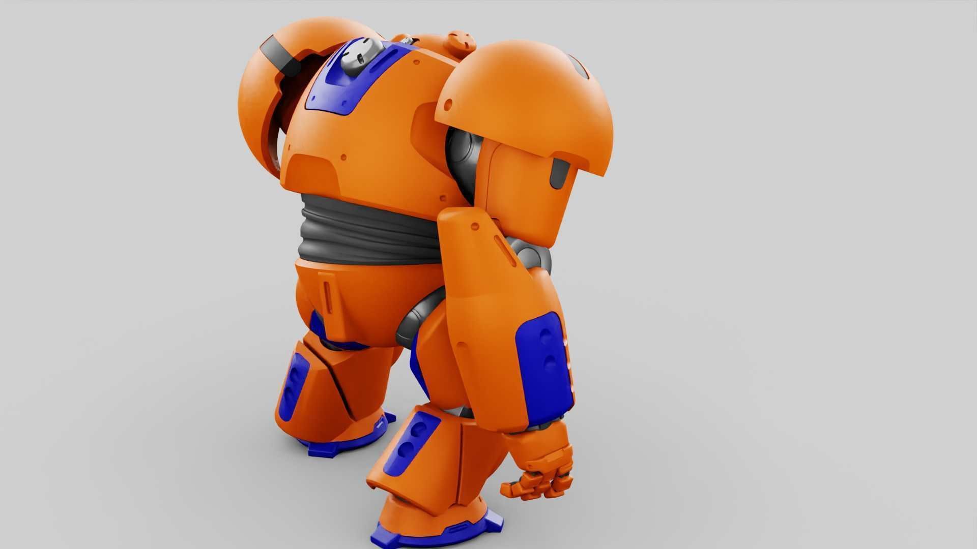 BATTLE DROID FELIX RIGGED 3D model_9