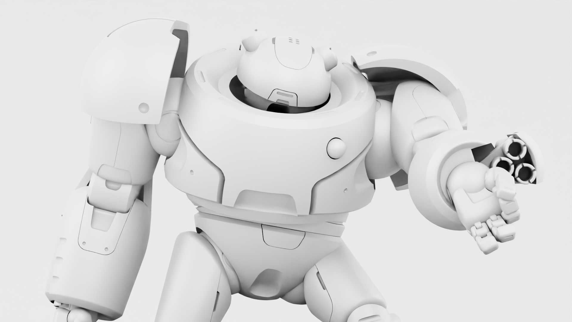 BATTLE DROID FELIX RIGGED 3D model_32