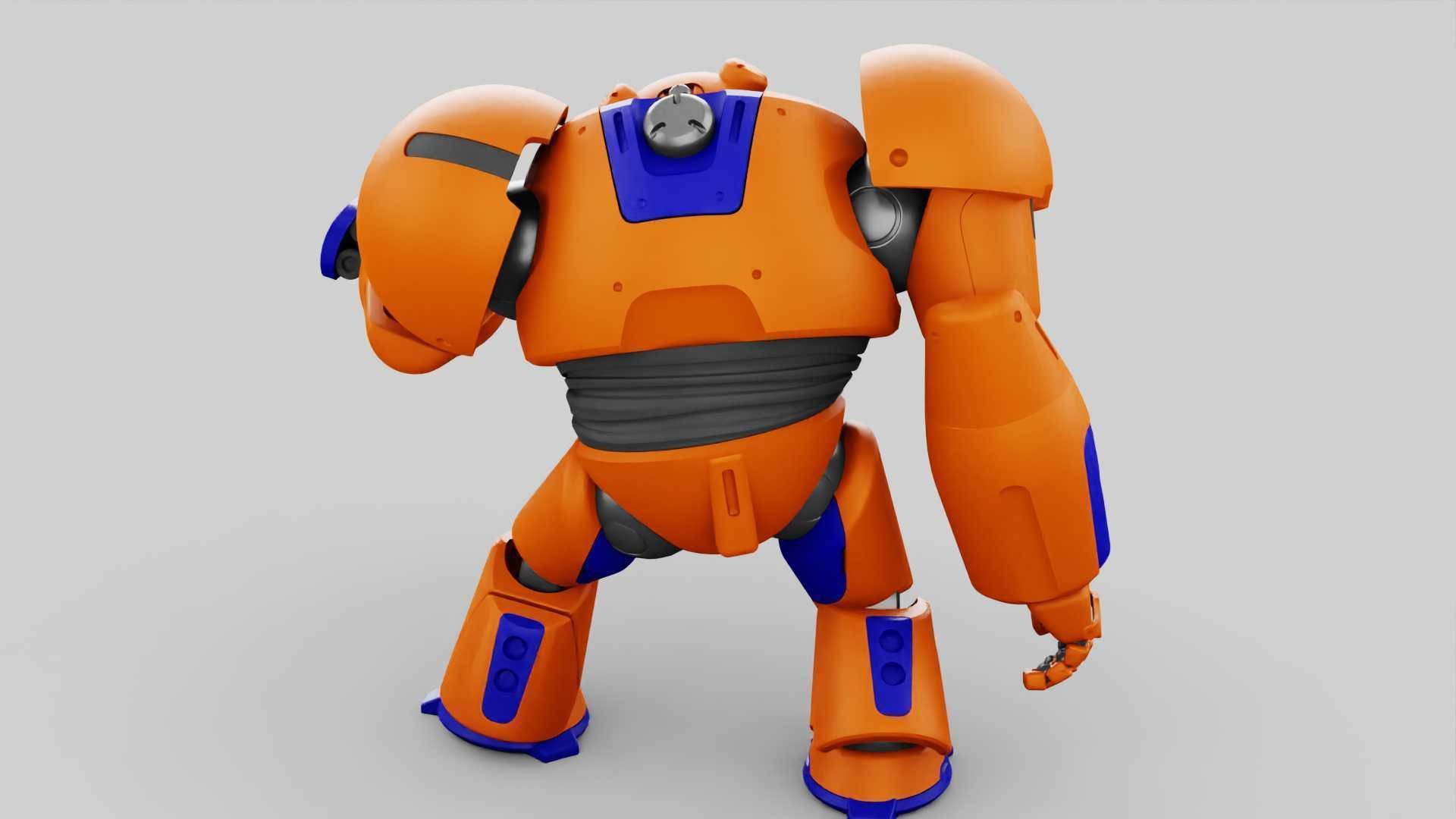 BATTLE DROID FELIX RIGGED 3D model_8