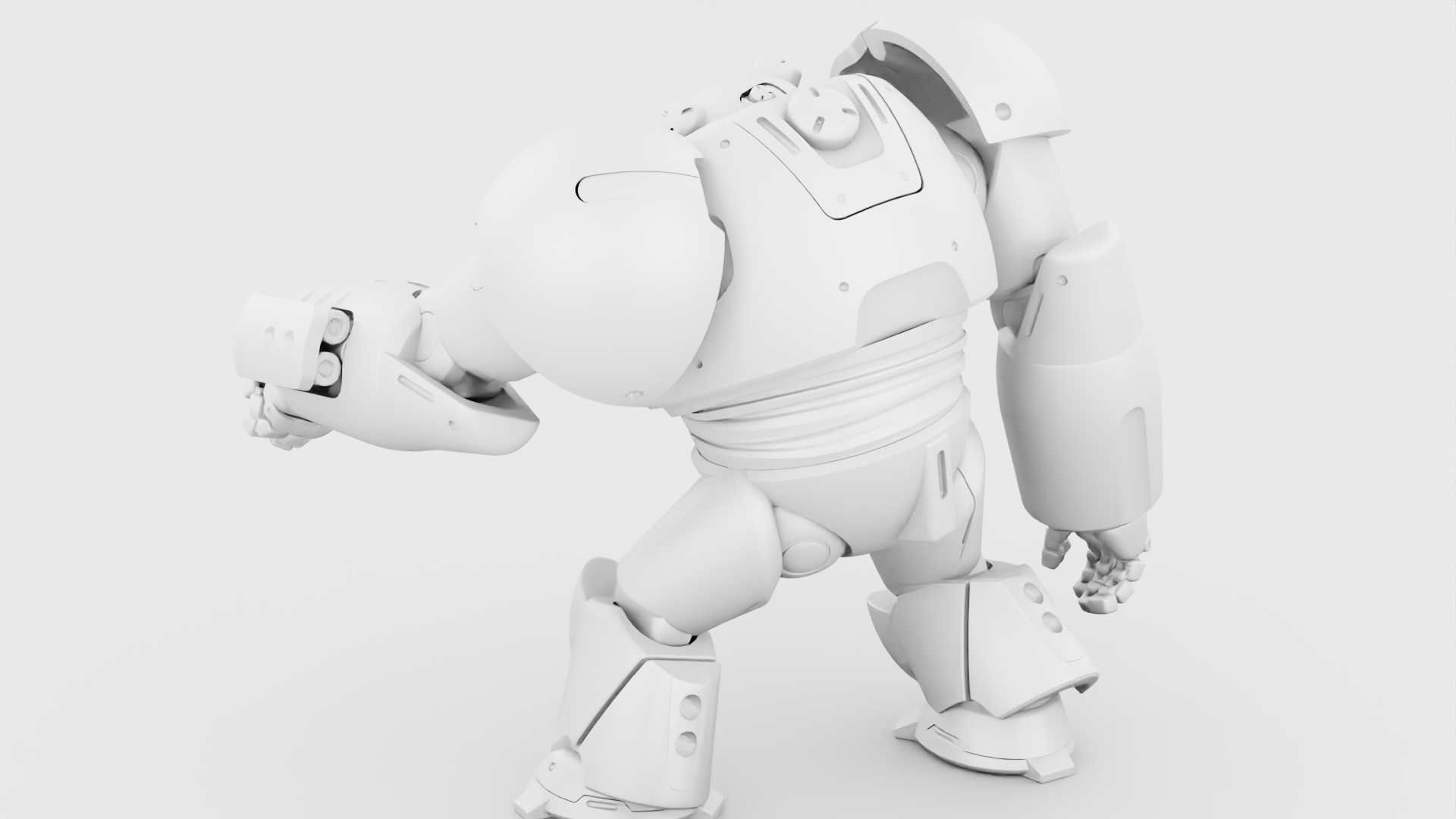 BATTLE DROID FELIX RIGGED 3D model_31