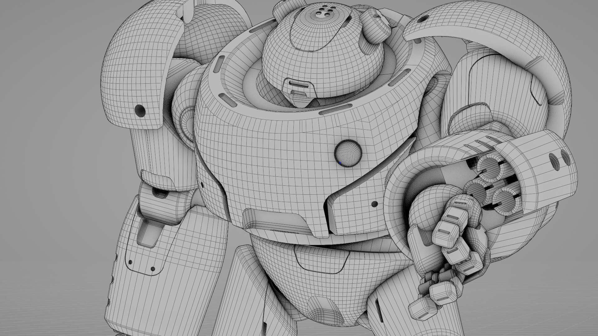 BATTLE DROID FELIX RIGGED 3D model_36