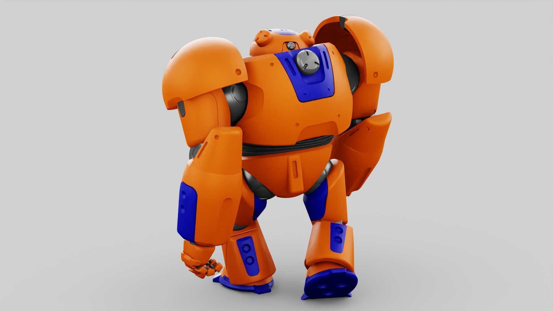 BATTLE DROID FELIX RIGGED 3D model_20
