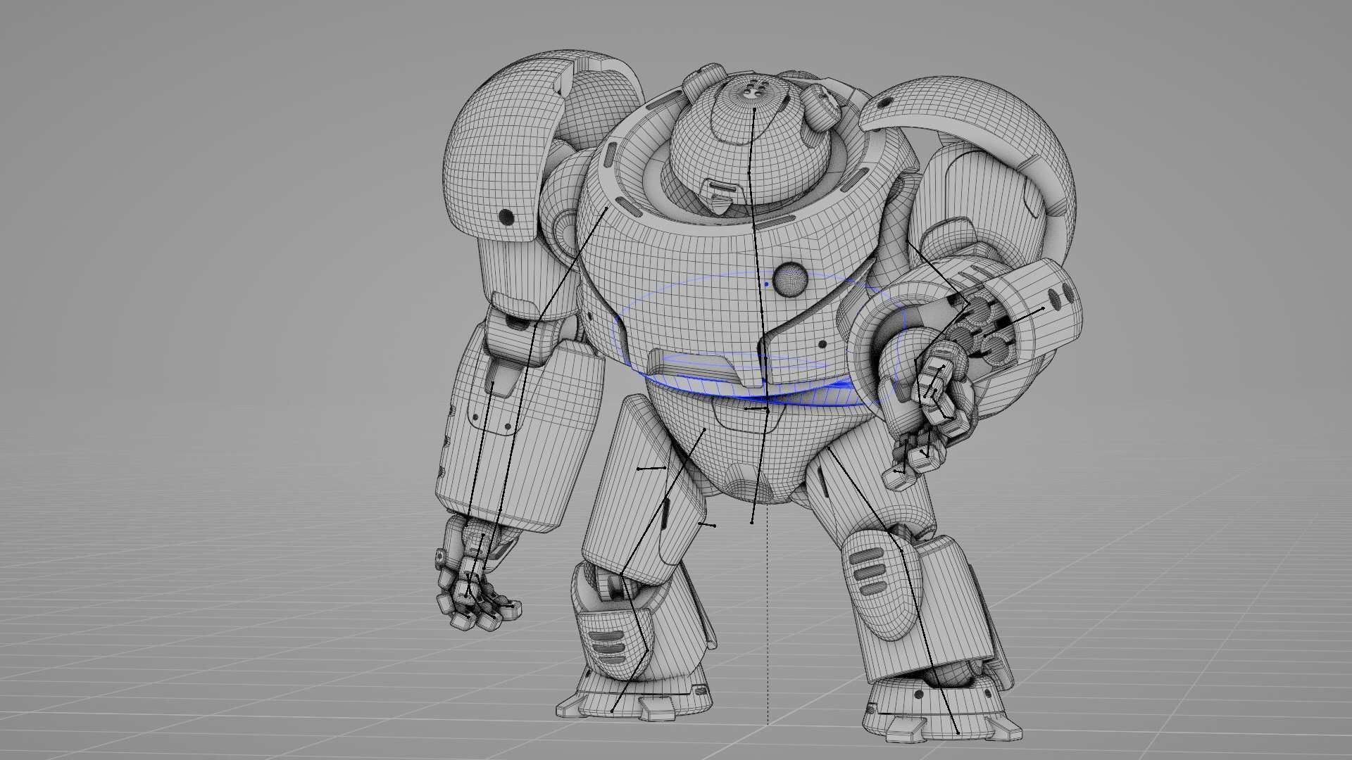 BATTLE DROID FELIX RIGGED 3D model_35