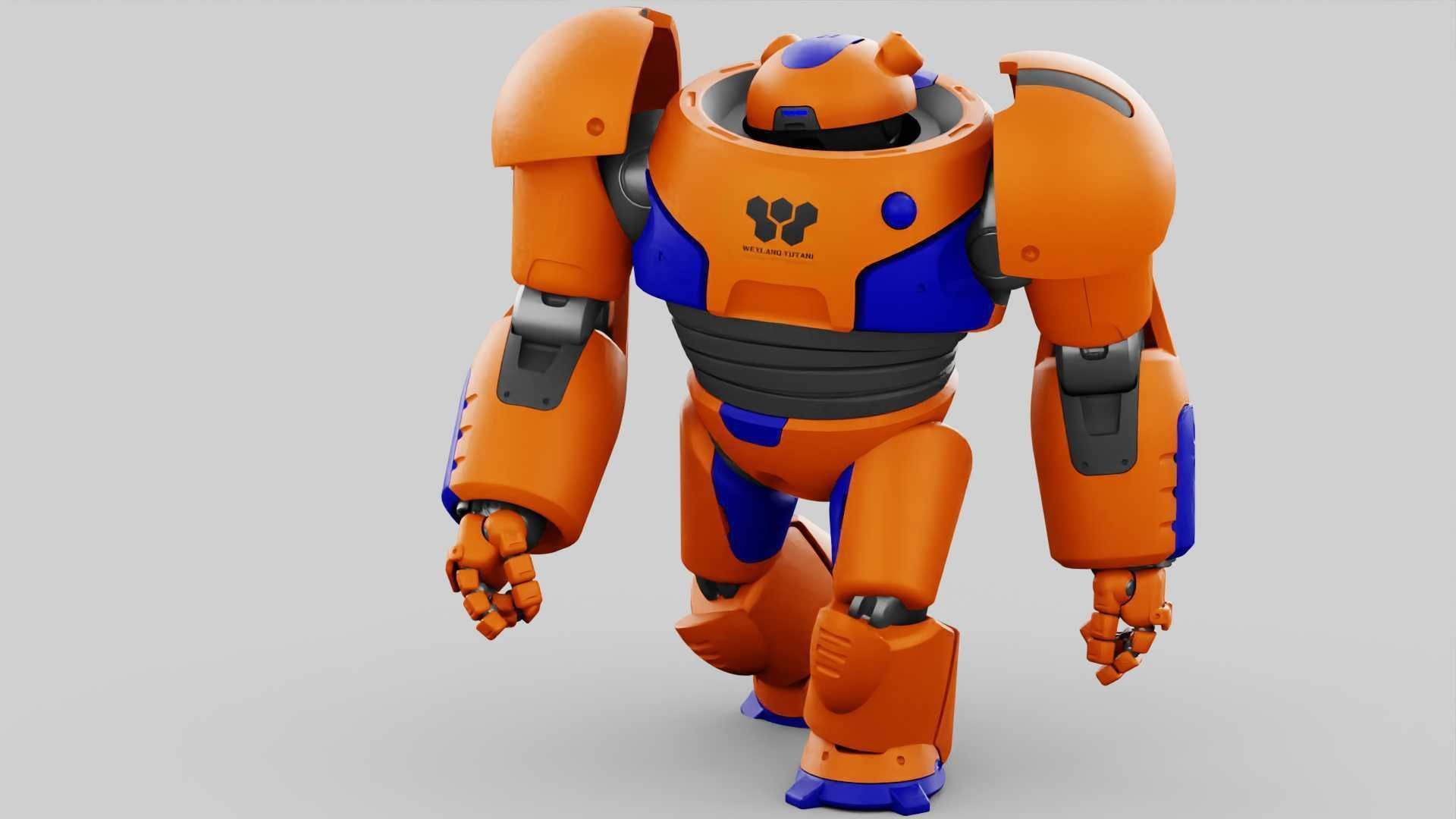 BATTLE DROID FELIX RIGGED 3D model_15