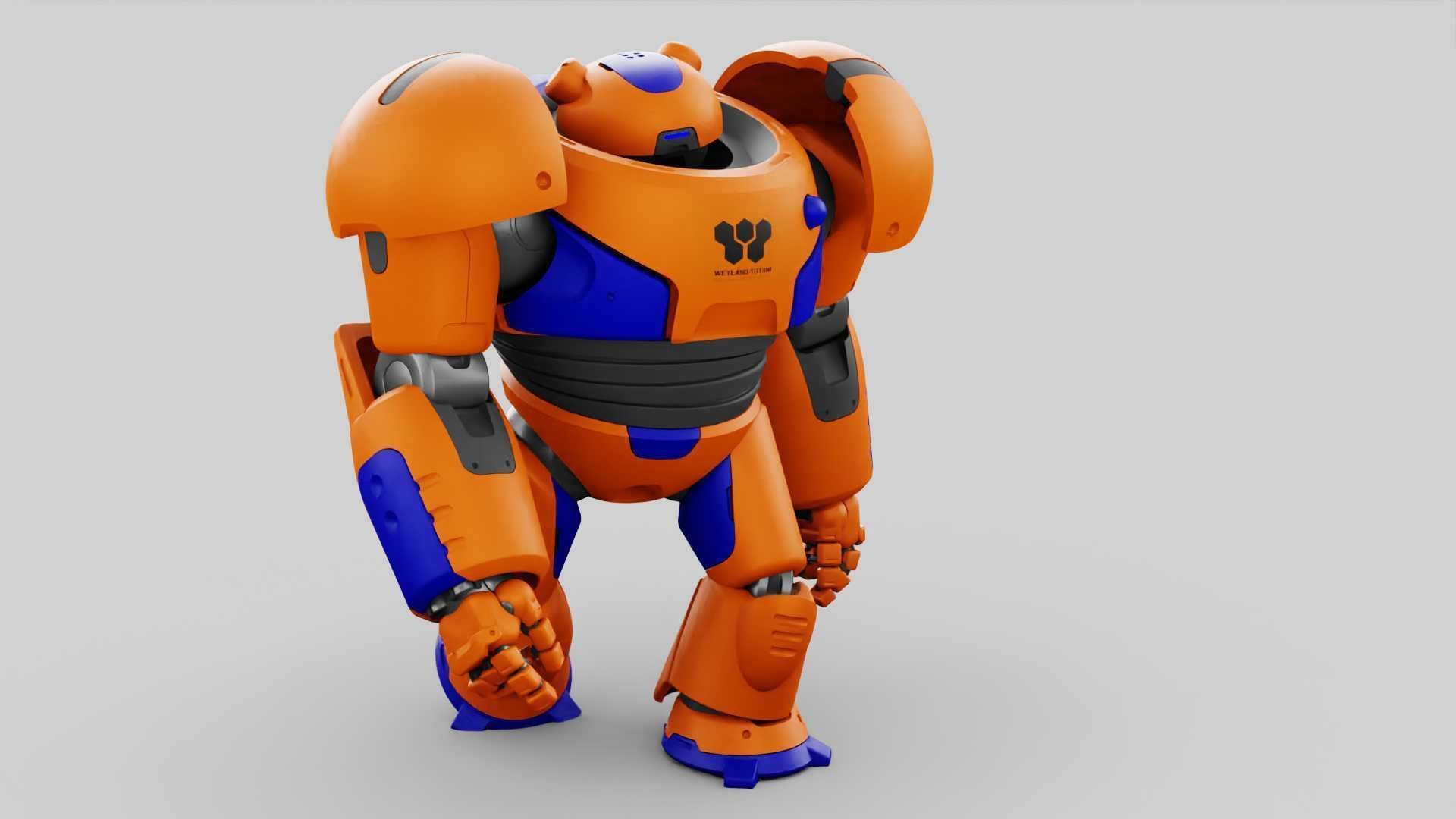 BATTLE DROID FELIX RIGGED 3D model_25