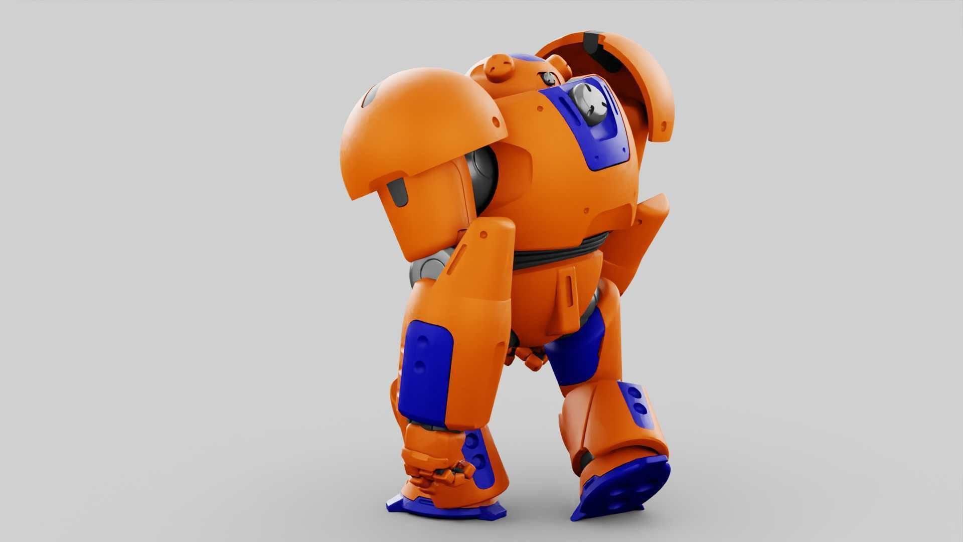 BATTLE DROID FELIX RIGGED 3D model_19