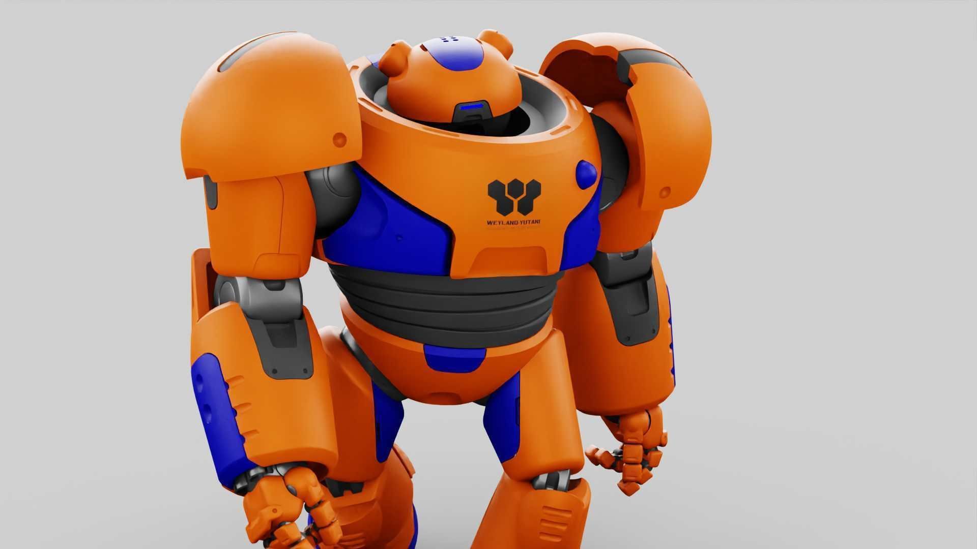 BATTLE DROID FELIX RIGGED 3D model_26