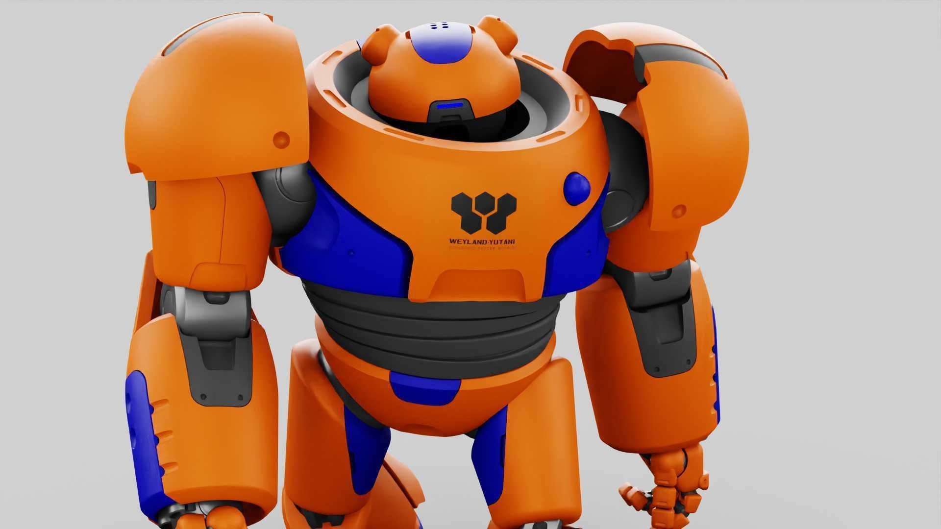 BATTLE DROID FELIX RIGGED 3D model_27