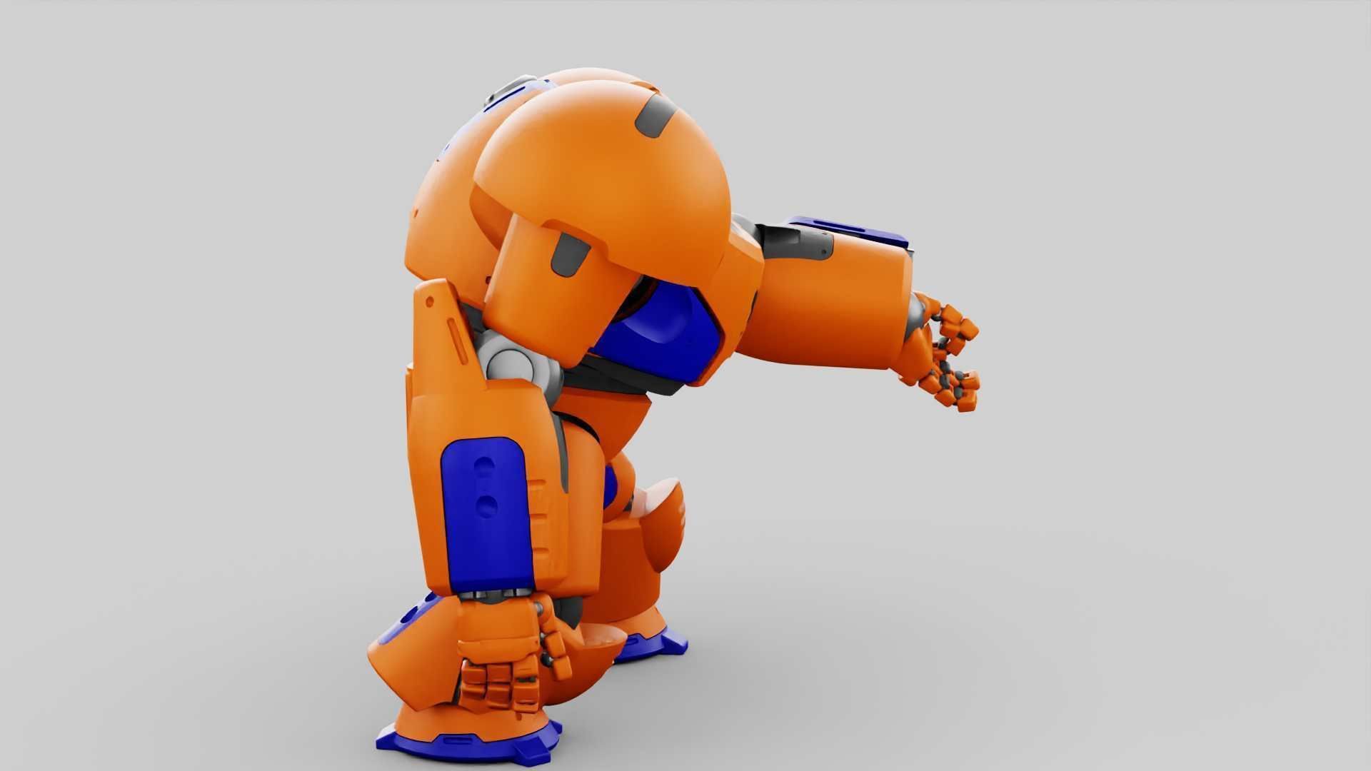BATTLE DROID FELIX RIGGED 3D model_10