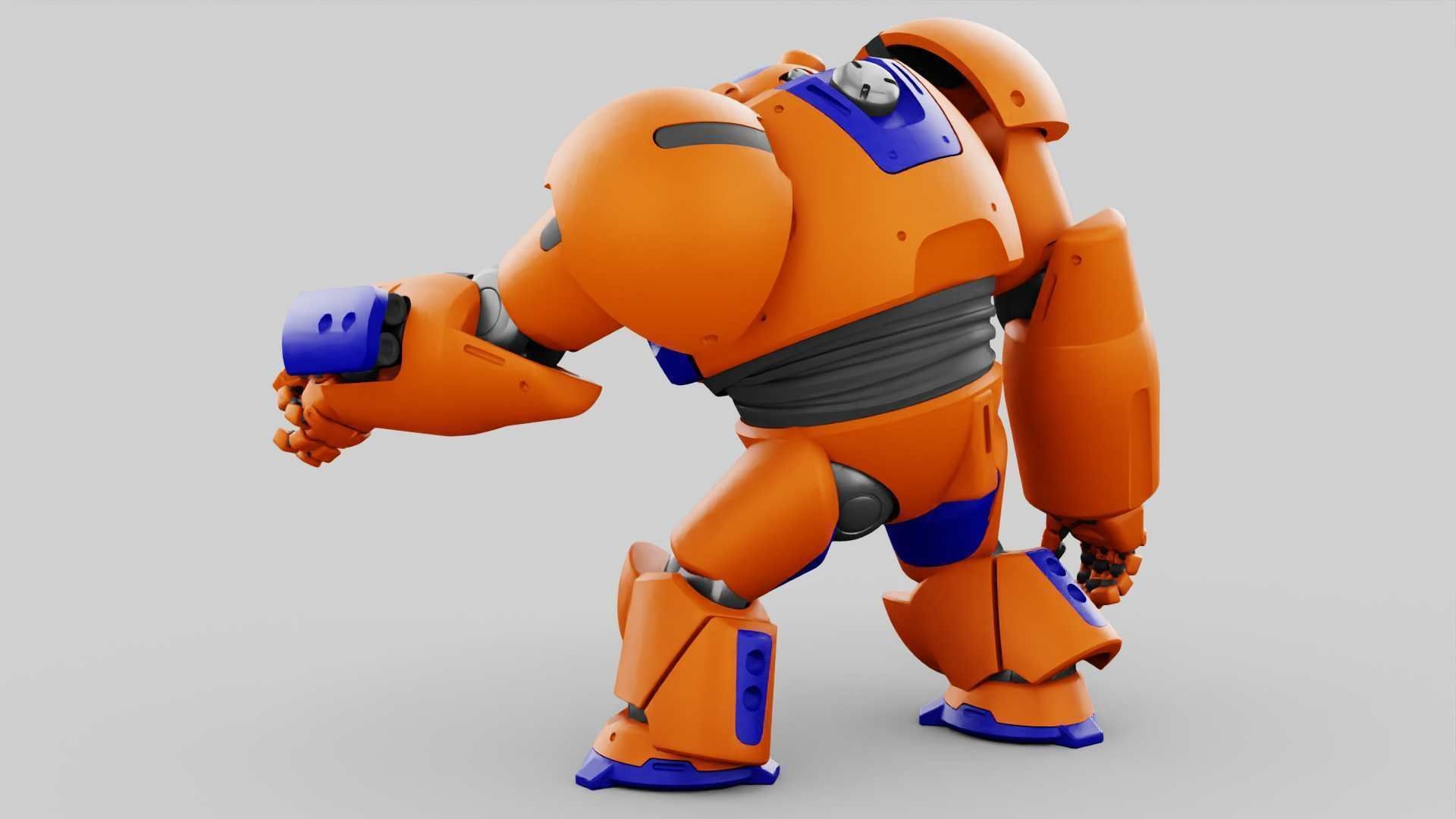 BATTLE DROID FELIX RIGGED 3D model_6
