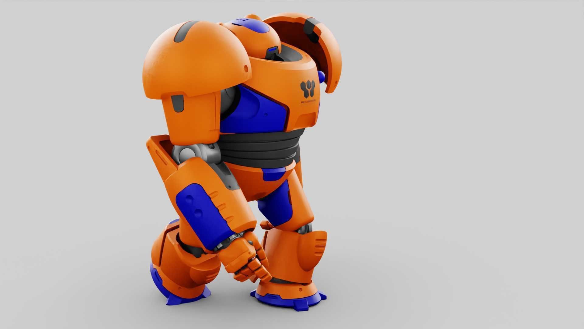 BATTLE DROID FELIX RIGGED 3D model_24