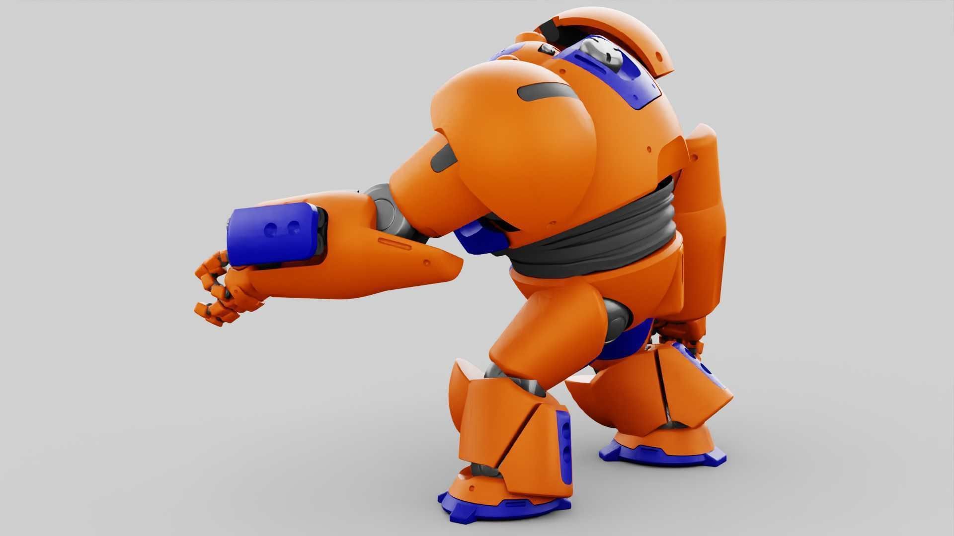 BATTLE DROID FELIX RIGGED 3D model_5