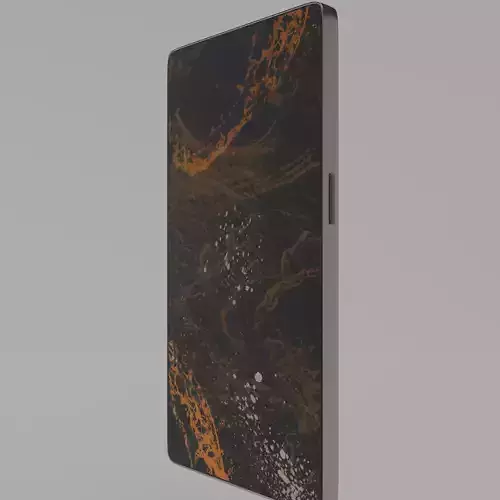 SmartPhone phone with orange and marble design