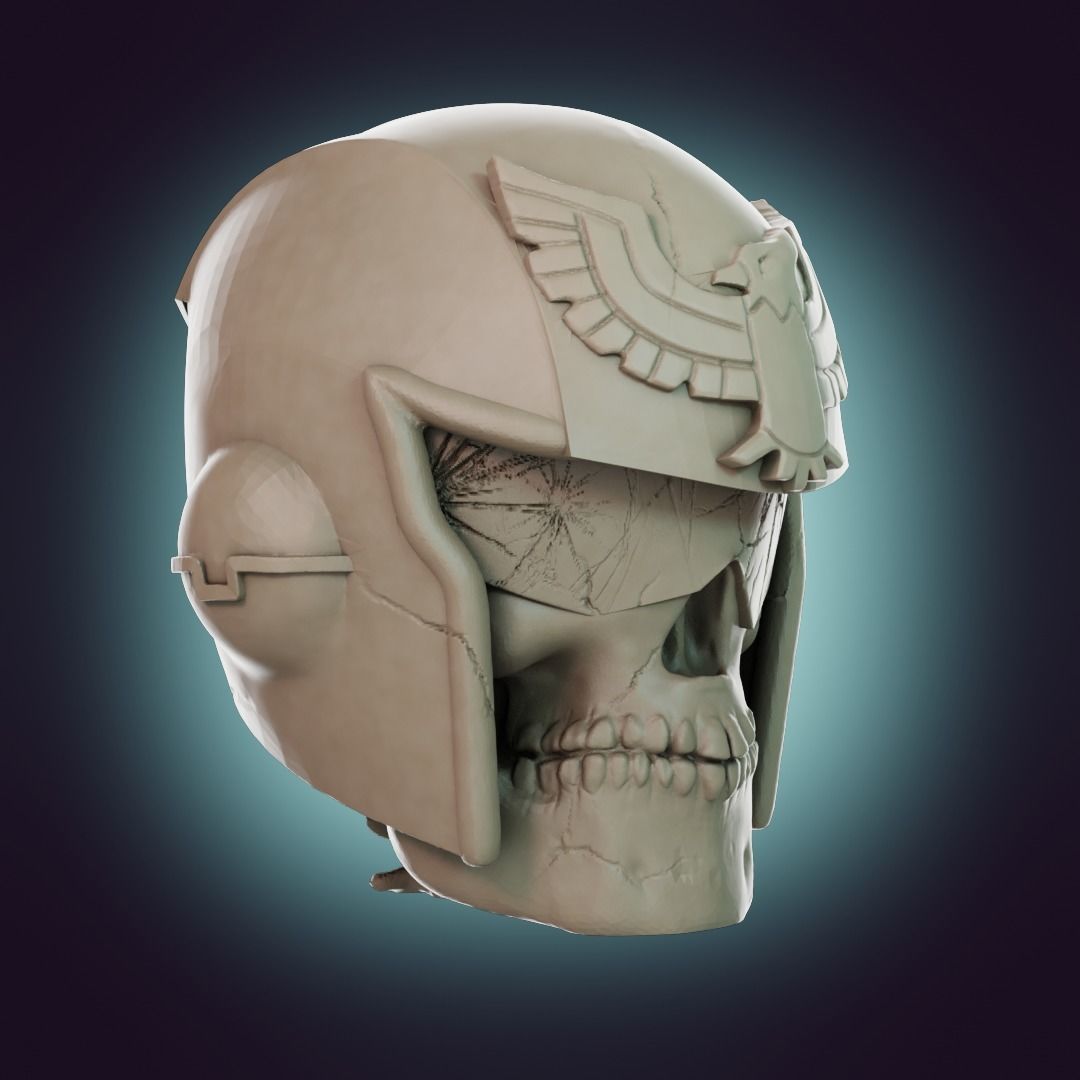  Captain Falcon Skull Helmet 3D print model_44