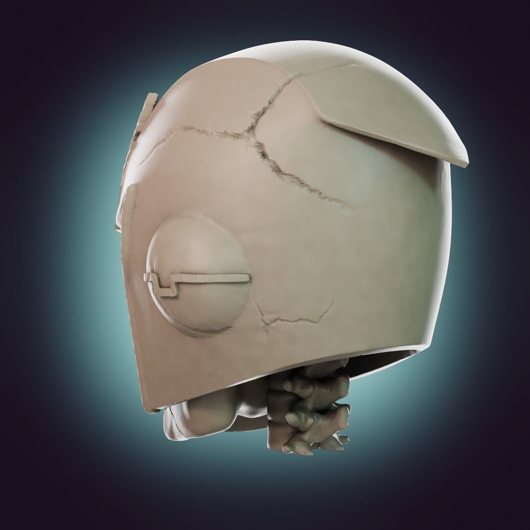  Captain Falcon Skull Helmet 3D print model_20