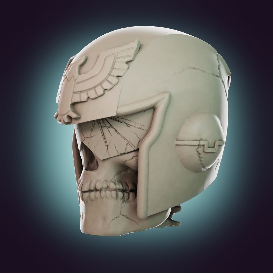  Captain Falcon Skull Helmet 3D print model_9