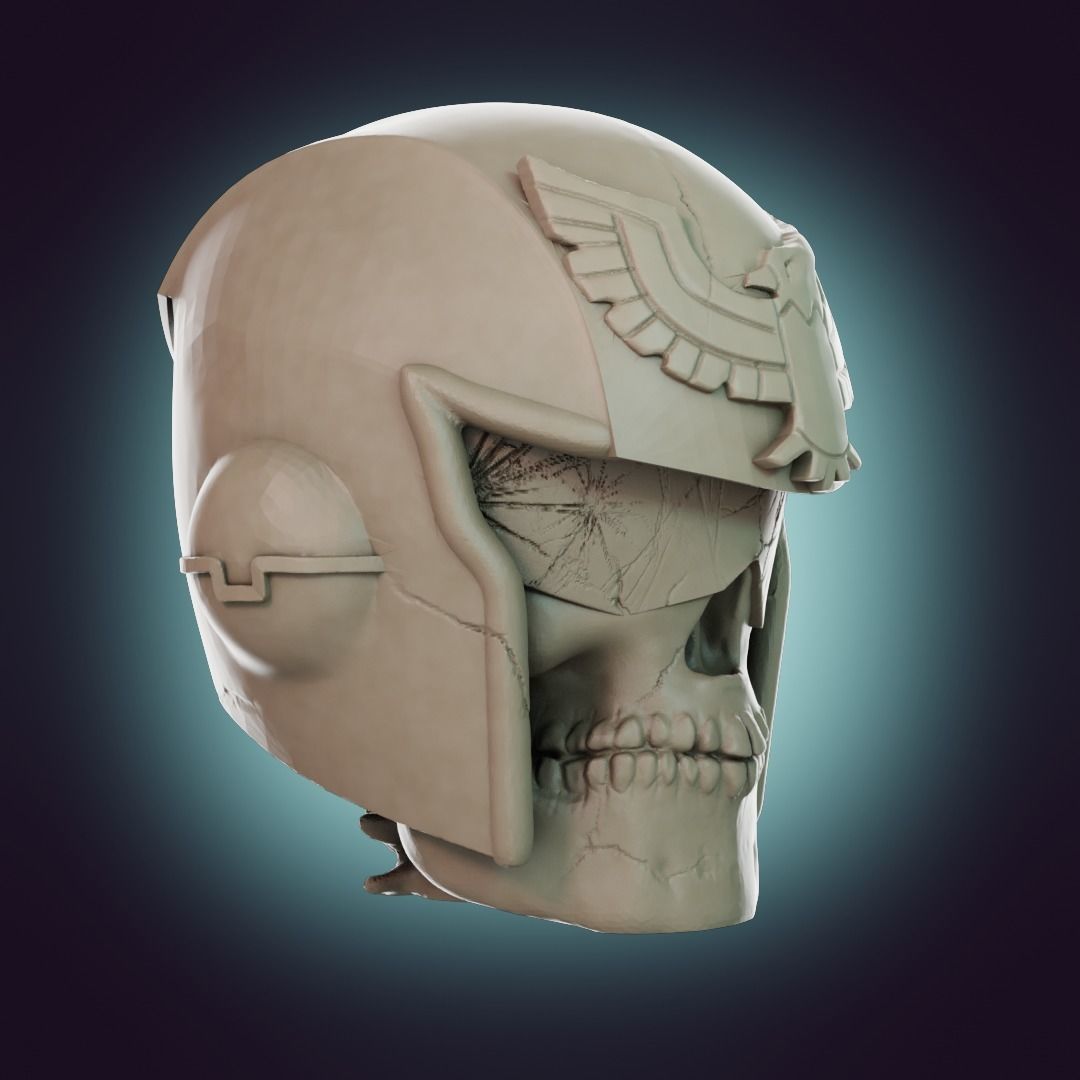  Captain Falcon Skull Helmet 3D print model_43