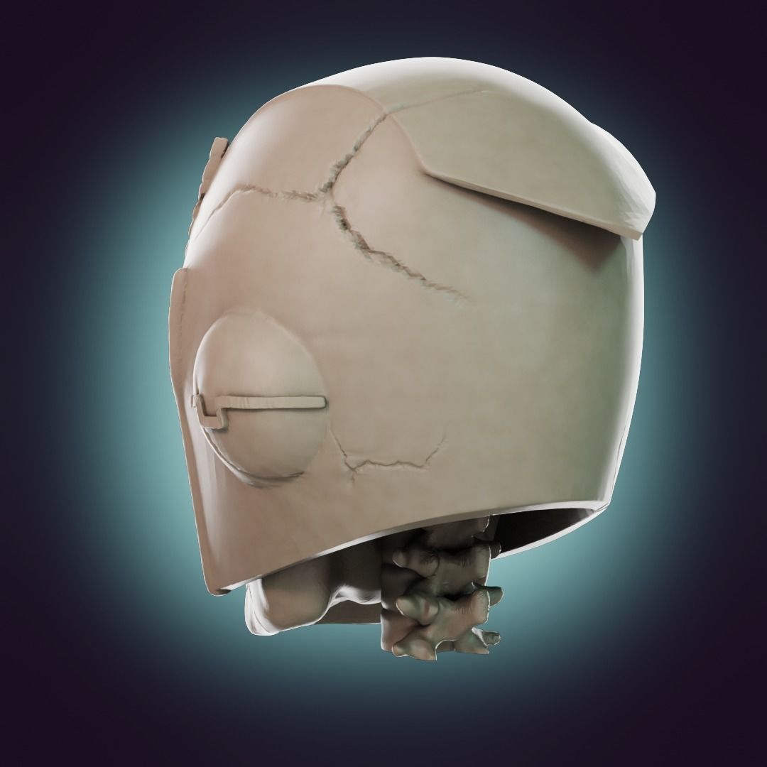  Captain Falcon Skull Helmet 3D print model_21