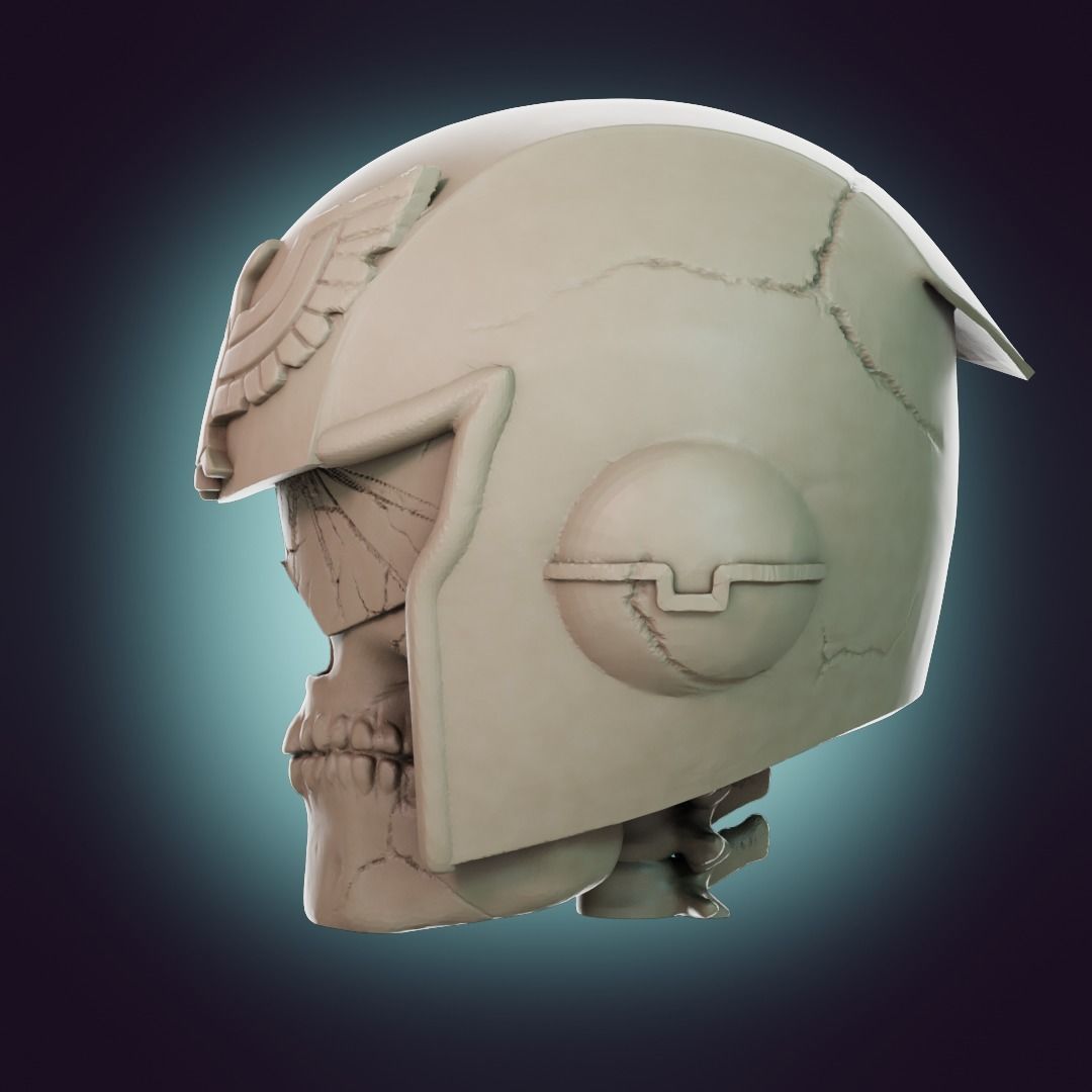  Captain Falcon Skull Helmet 3D print model_13