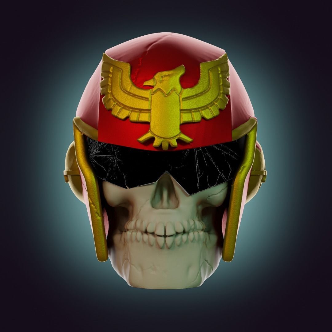  Captain Falcon Skull Helmet 3D print model_1