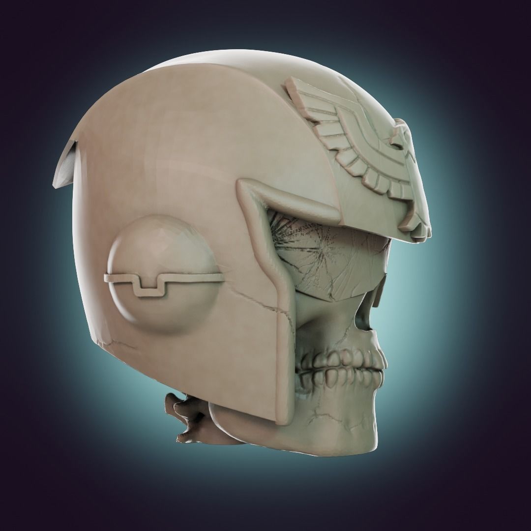  Captain Falcon Skull Helmet 3D print model_41