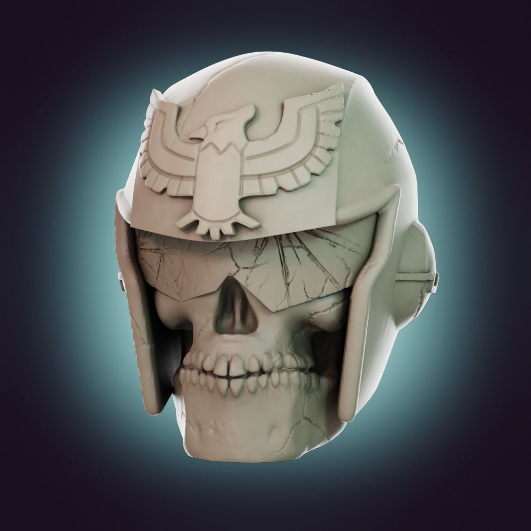  Captain Falcon Skull Helmet 3D print model_4