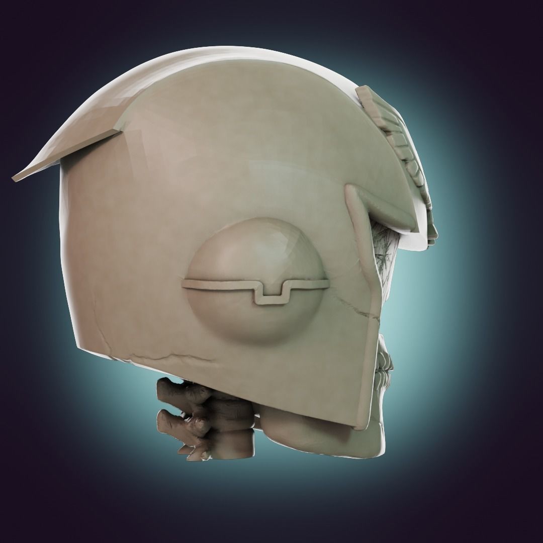  Captain Falcon Skull Helmet 3D print model_36