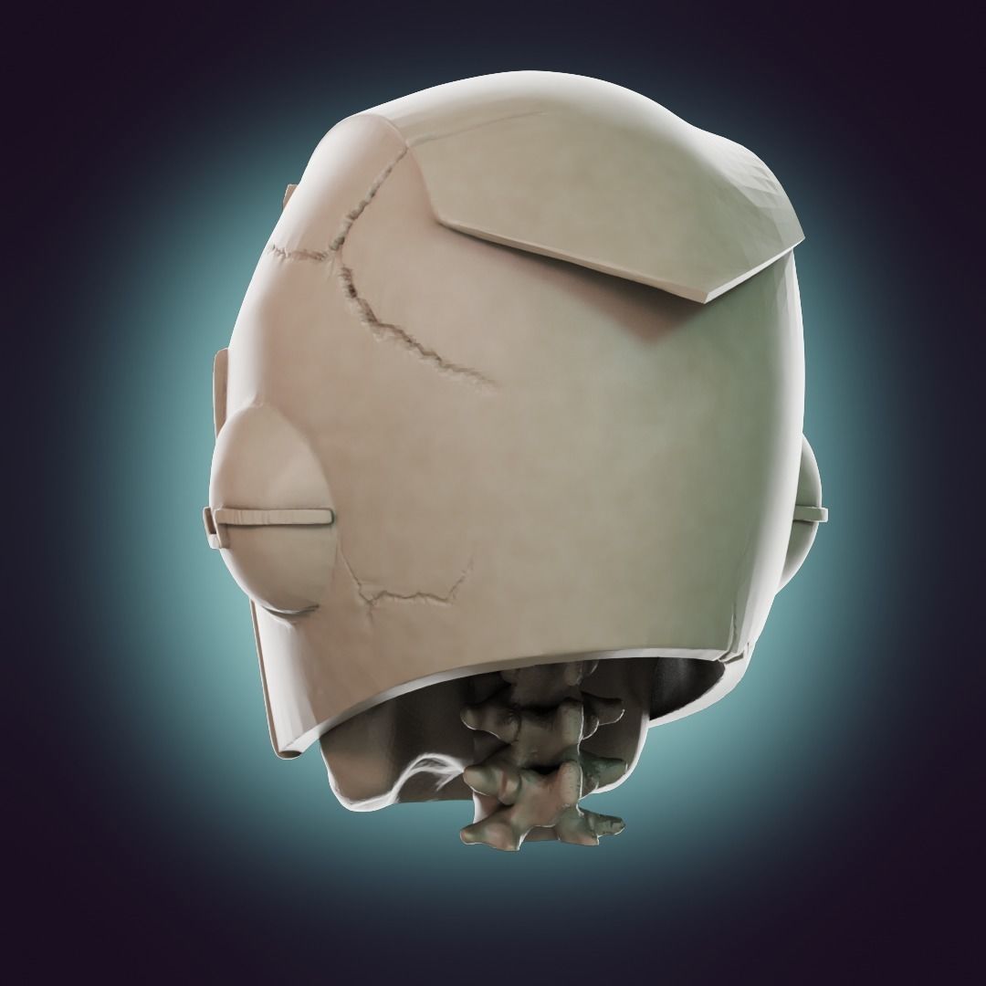  Captain Falcon Skull Helmet 3D print model_23