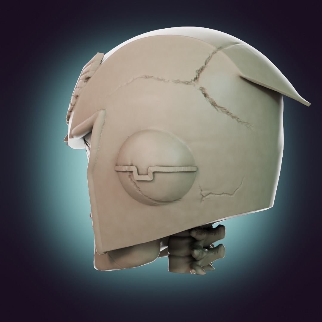  Captain Falcon Skull Helmet 3D print model_17