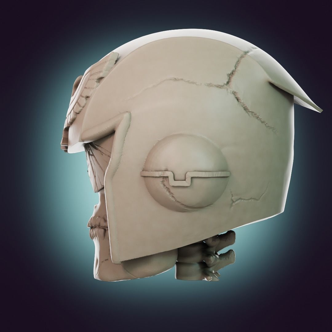  Captain Falcon Skull Helmet 3D print model_15