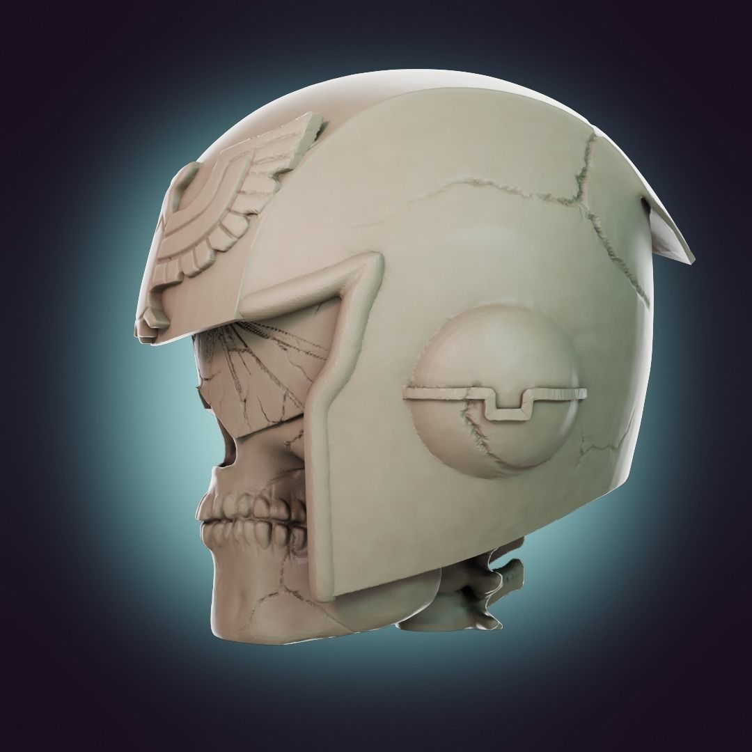  Captain Falcon Skull Helmet 3D print model_12