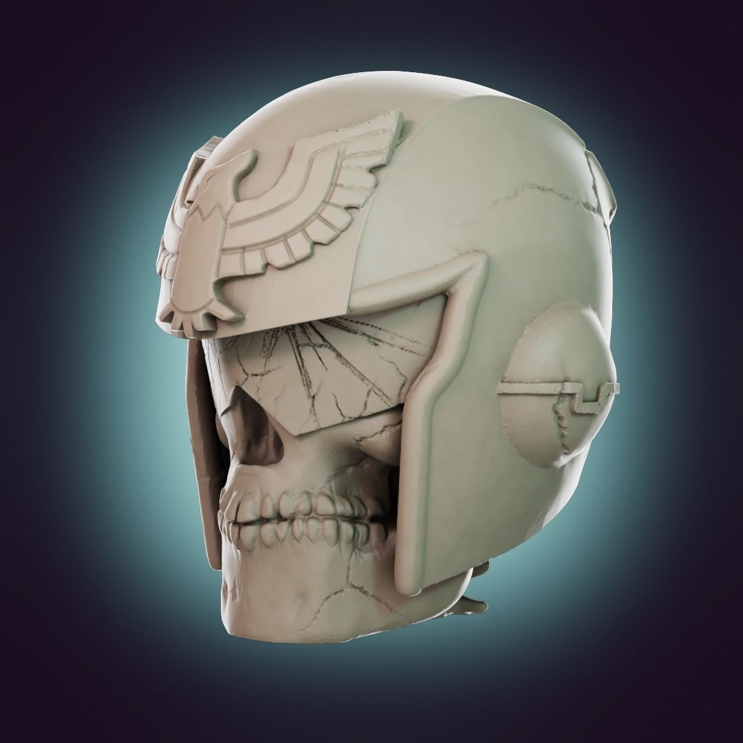  Captain Falcon Skull Helmet 3D print model_8