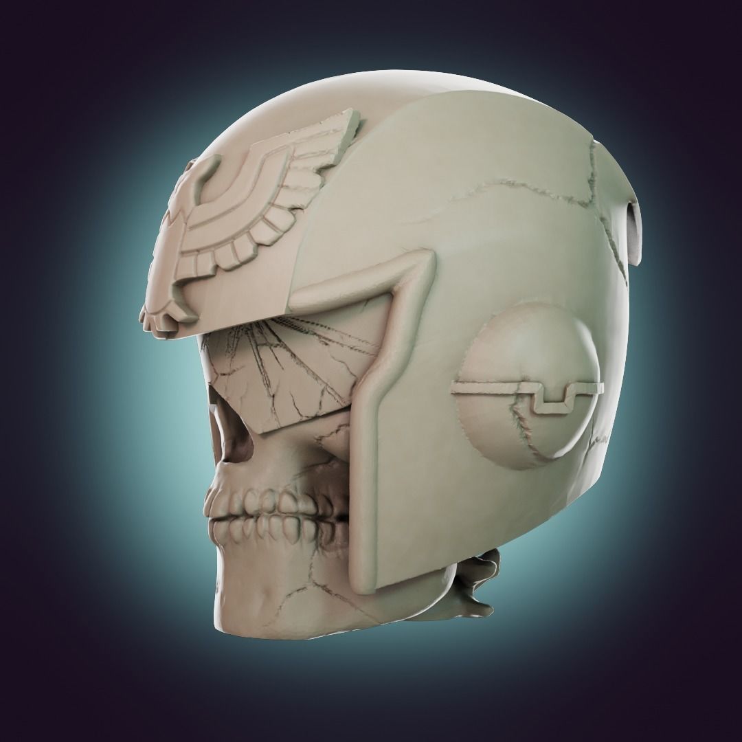  Captain Falcon Skull Helmet 3D print model_10