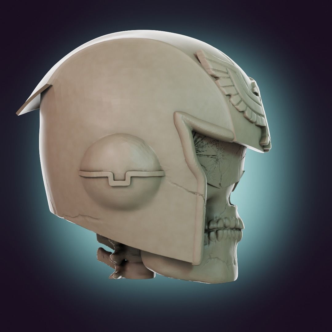  Captain Falcon Skull Helmet 3D print model_39