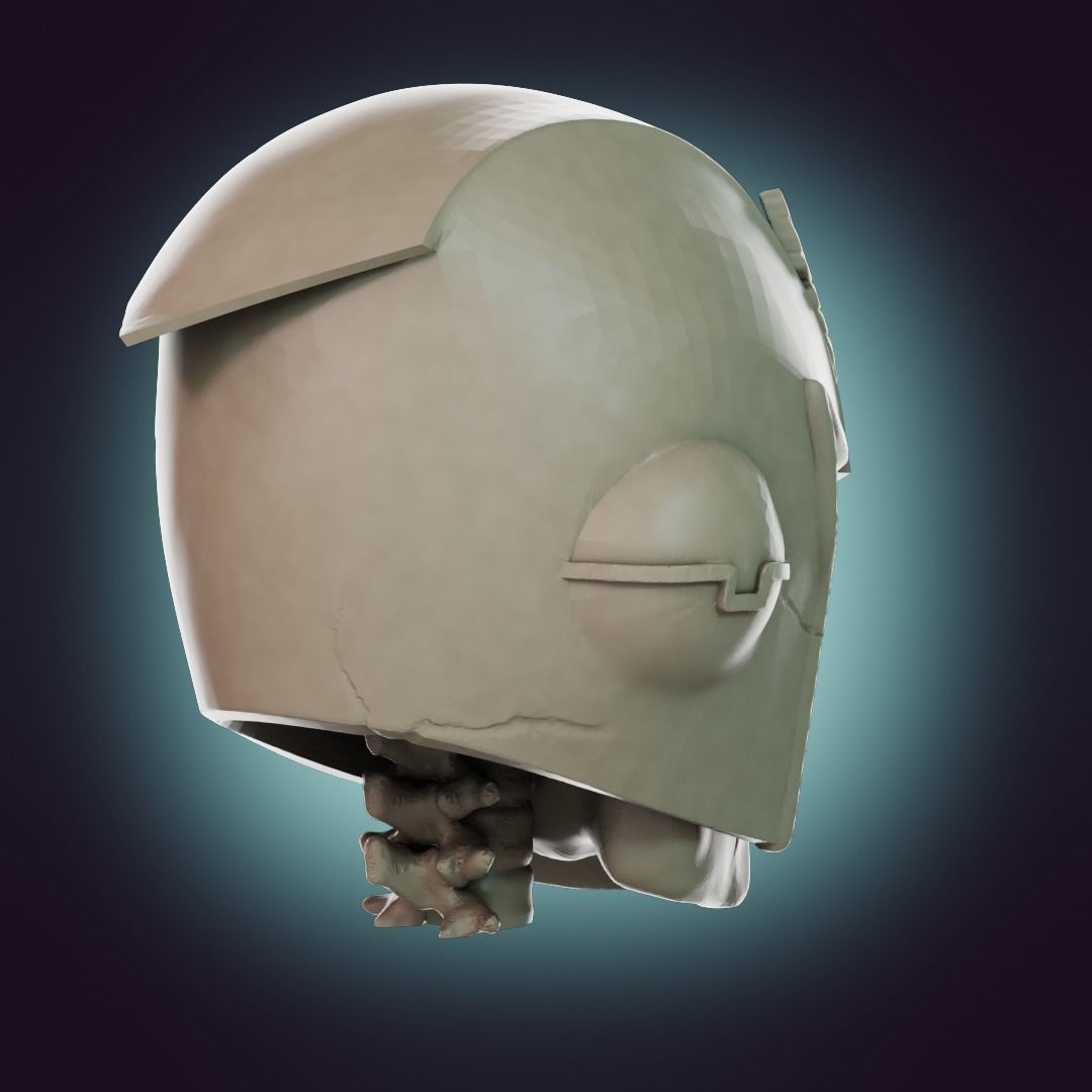  Captain Falcon Skull Helmet 3D print model_32
