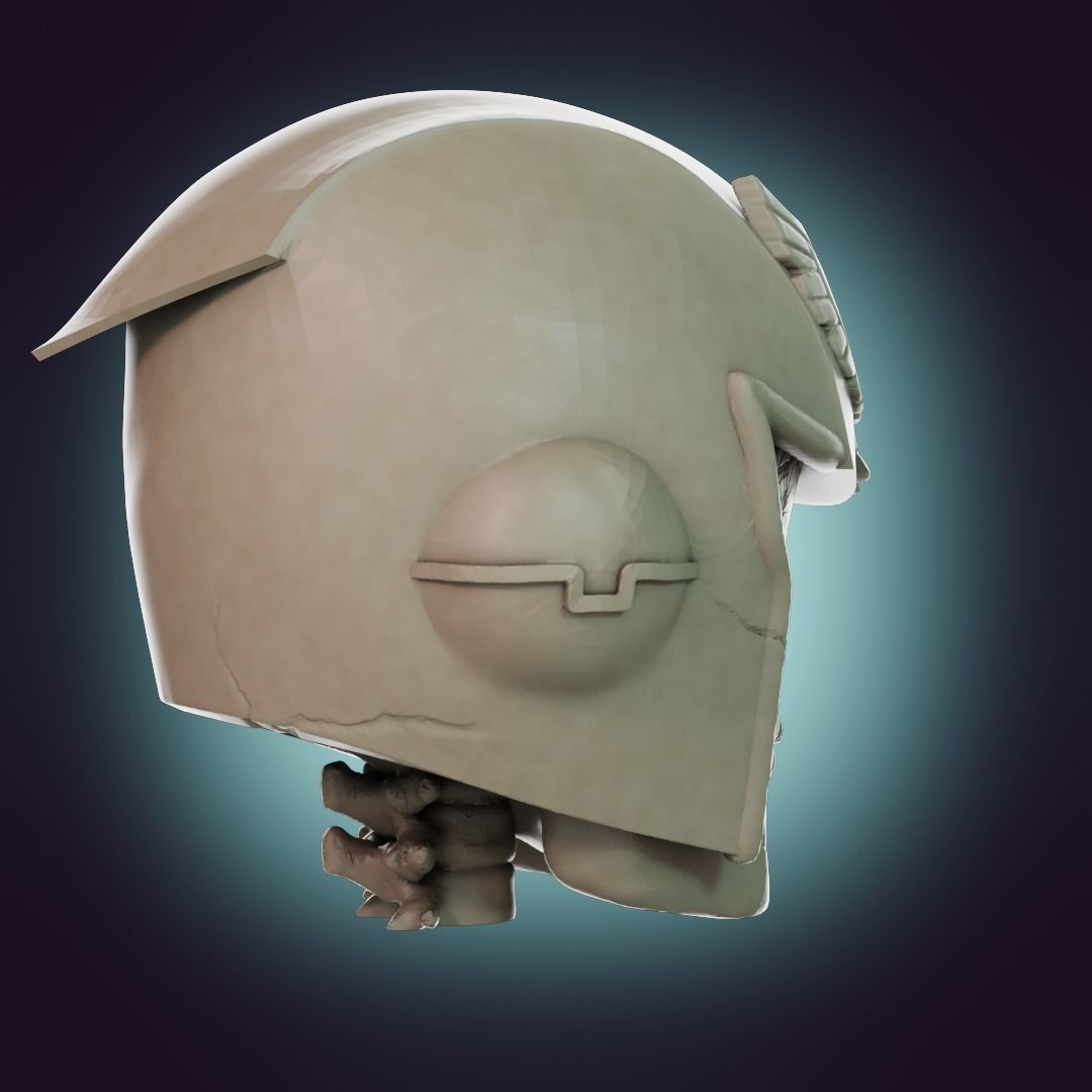  Captain Falcon Skull Helmet 3D print model_35