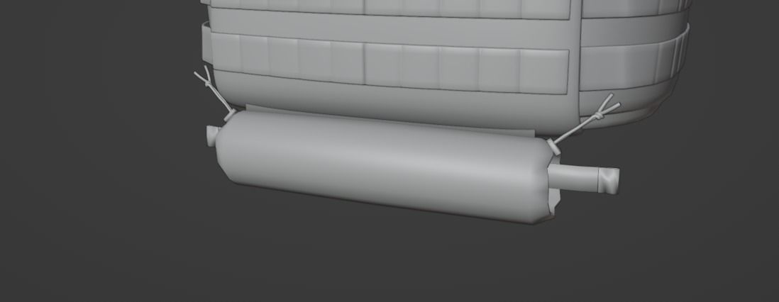 IFAK Trauma Roll Military Medical First Aid Kit Pouch Low-poly 3D model_3