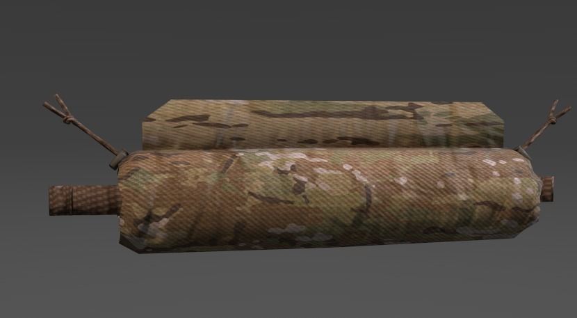 IFAK Trauma Roll Military Medical First Aid Kit Pouch Low-poly 3D model_5