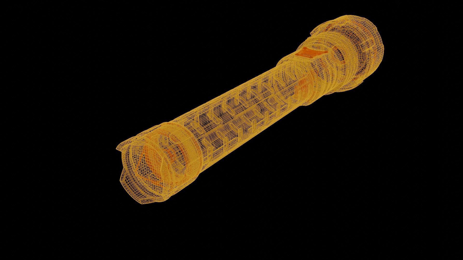 Flashlight BL-713B-P160 3D model_2