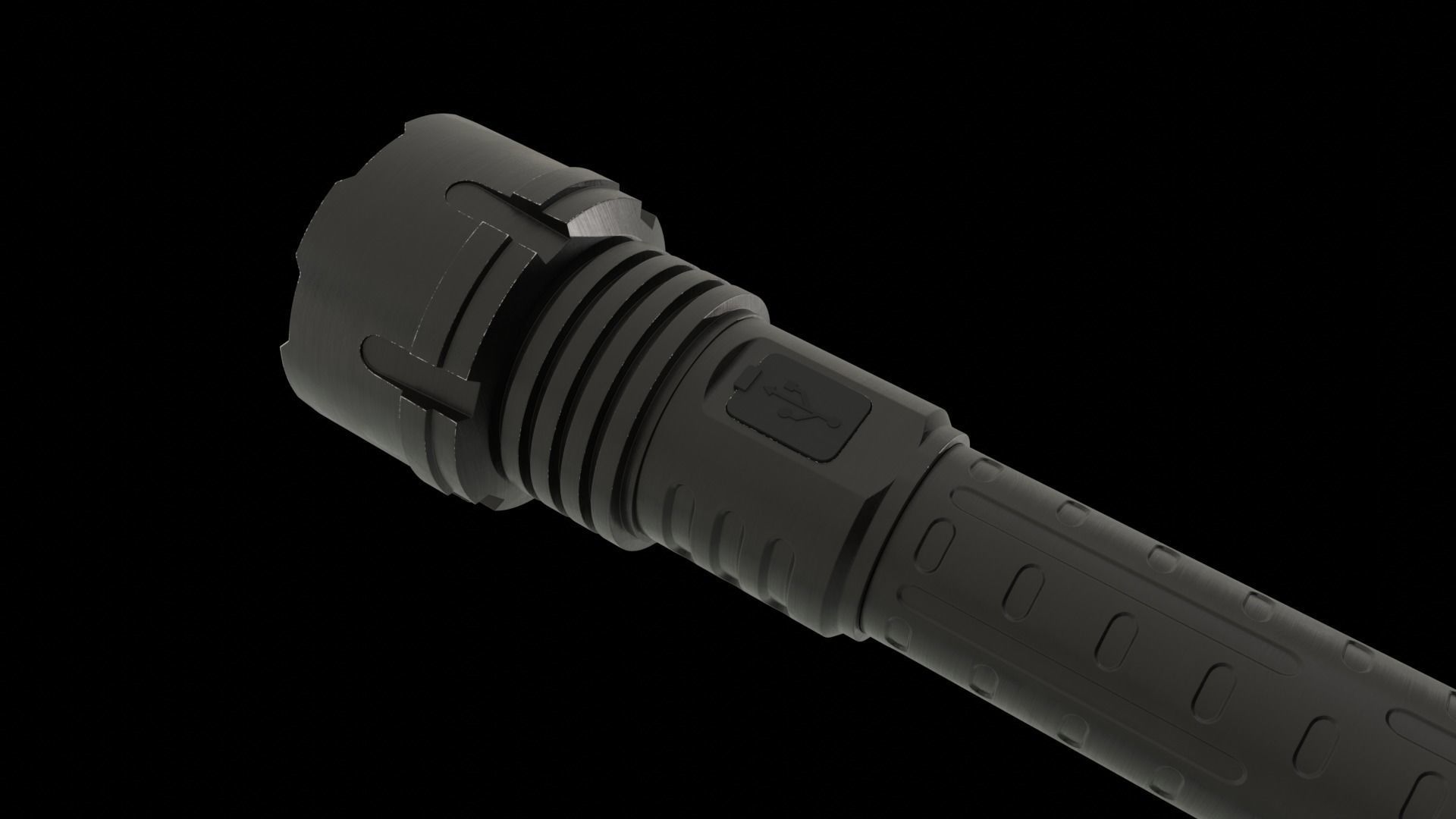 Flashlight BL-713B-P160 3D model_7