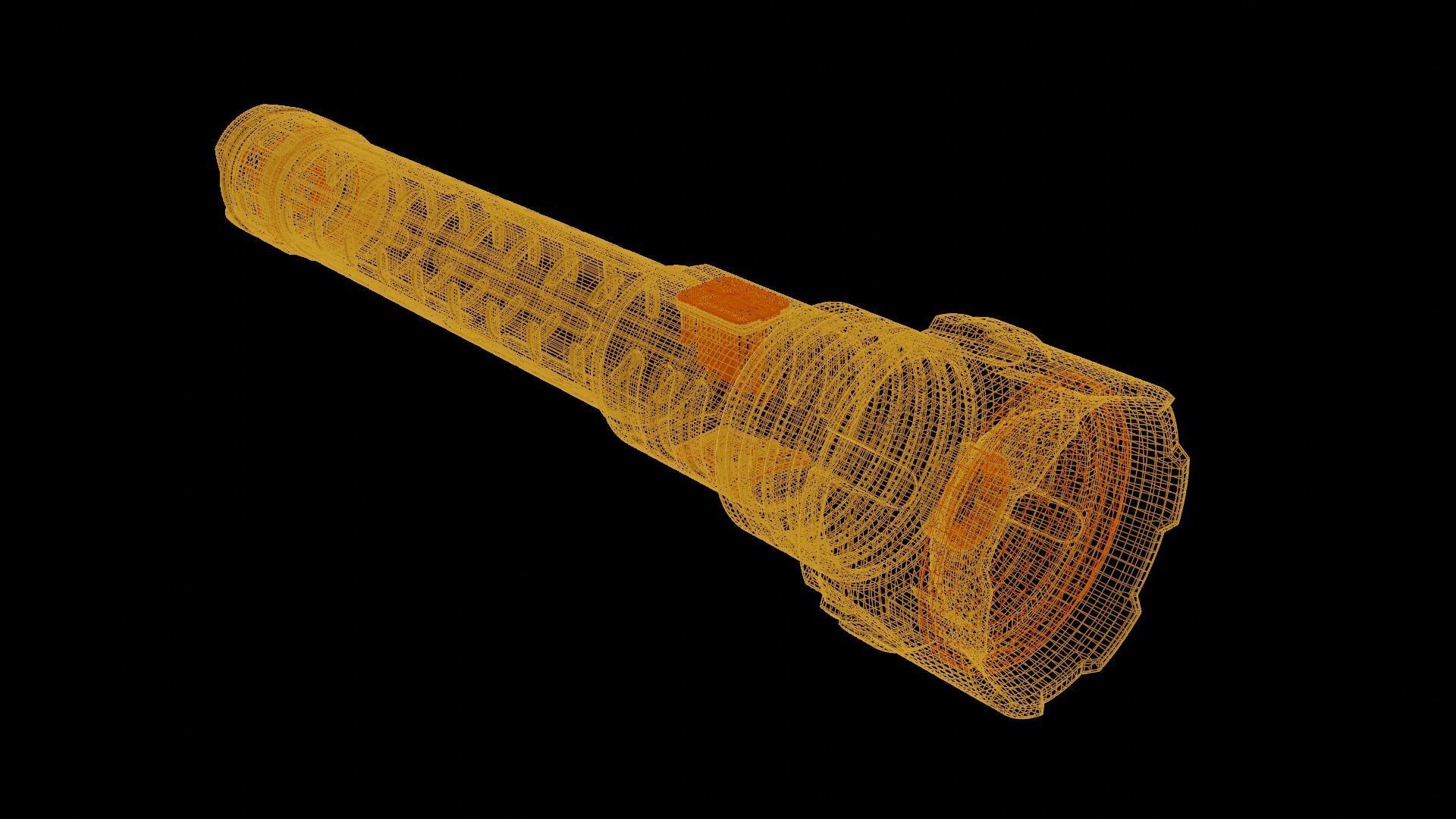 Flashlight BL-713B-P160 3D model_12