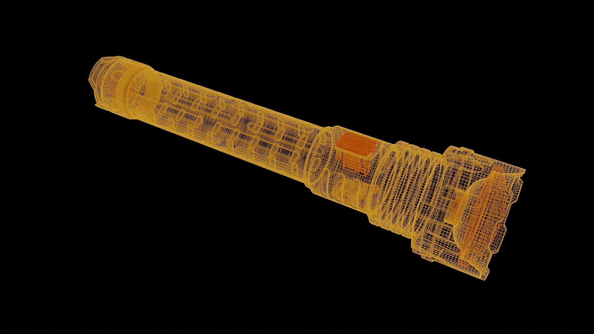 Flashlight BL-713B-P160 3D model_14