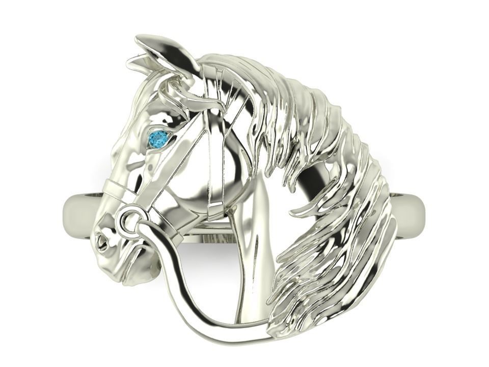 HORSE RING 3D print model_4