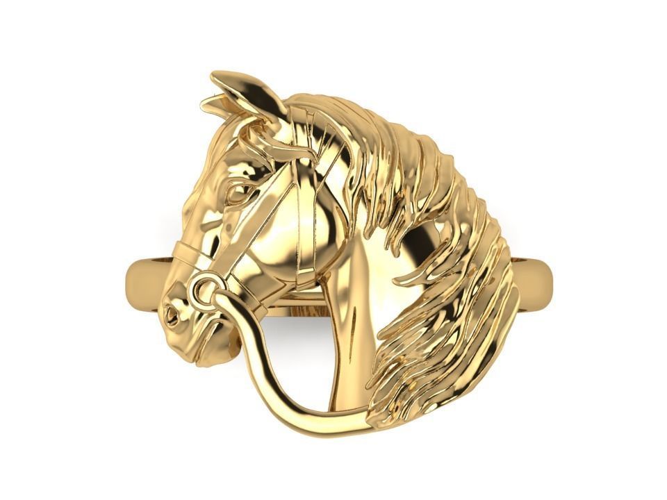 HORSE RING 3D print model_1