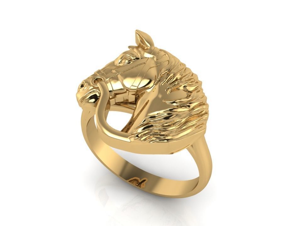 HORSE RING 3D print model_2