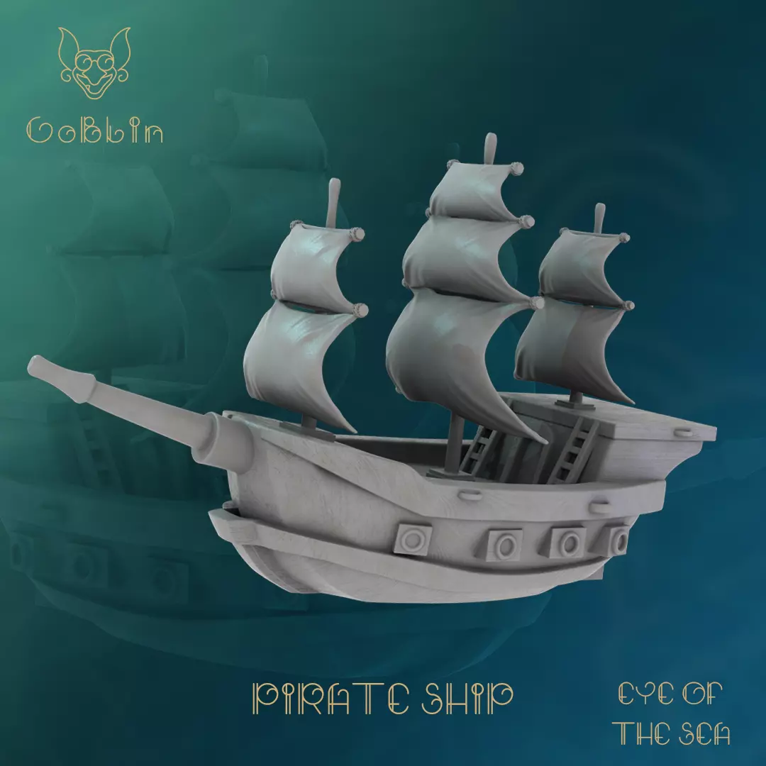 Pirate Ship - Eye of The Sea 3D print model_0