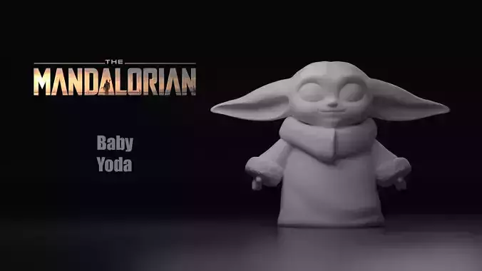 Baby Yoda - Star Wars The Mandalorian 3D print model