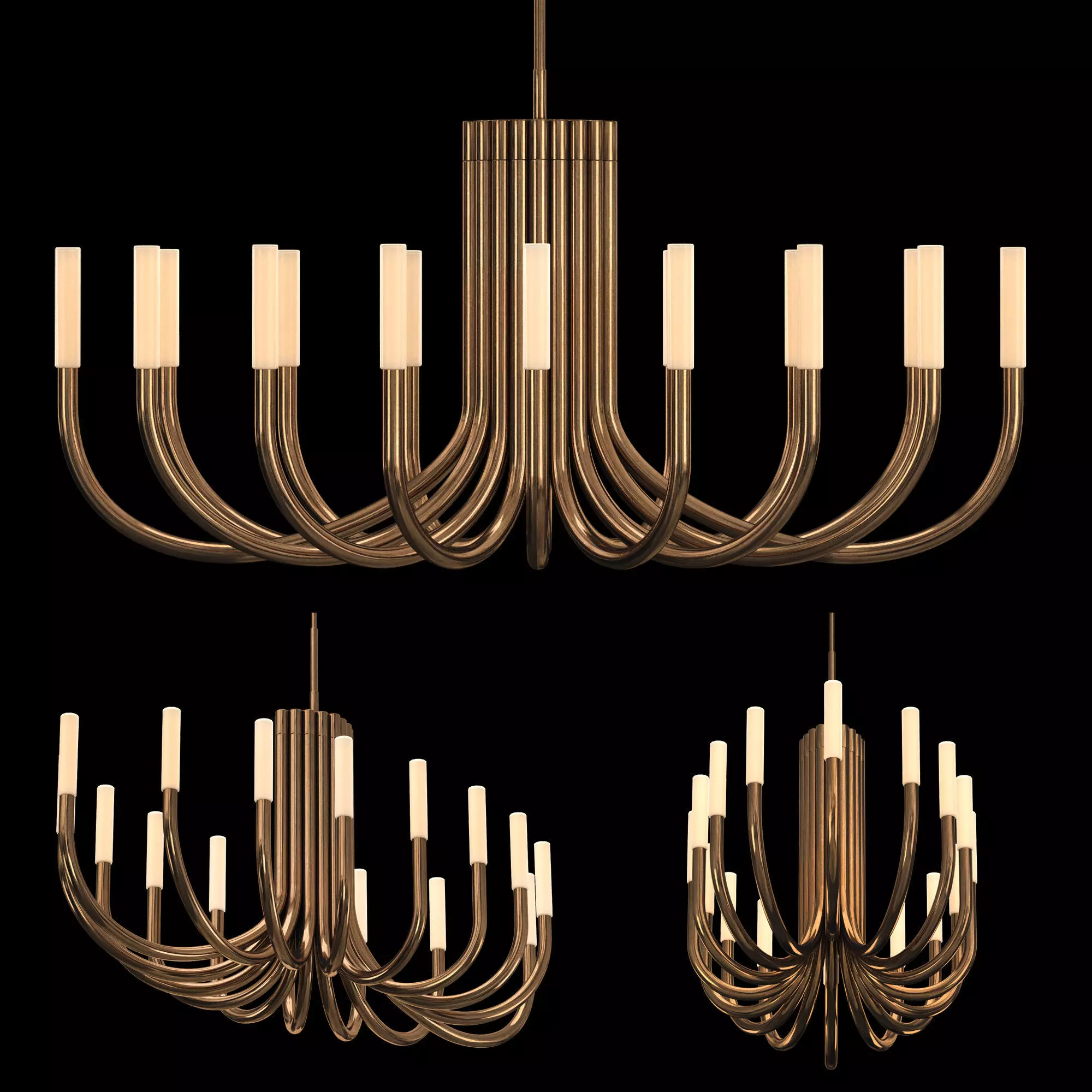 ROUSSEAU OVAL CHANDELIER 50 3D model