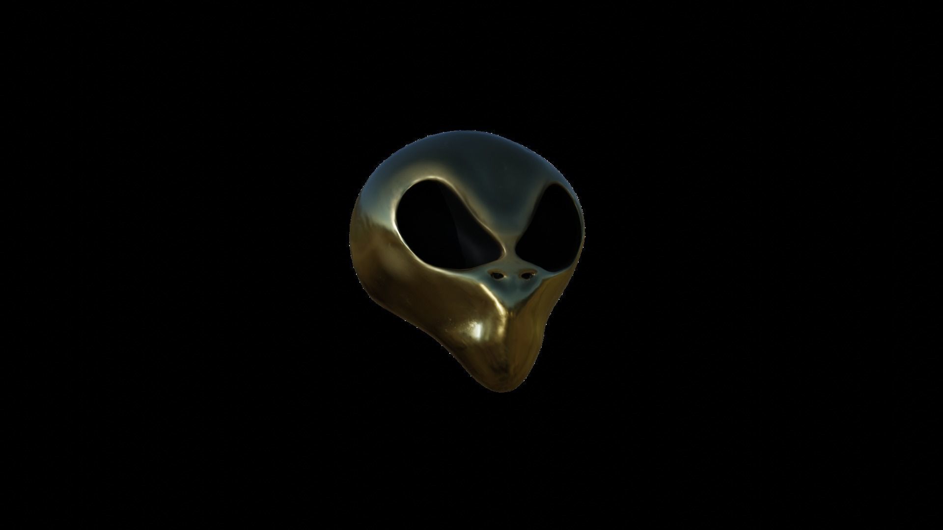 25 Textured Alien Skulls Low-poly 3D model_15
