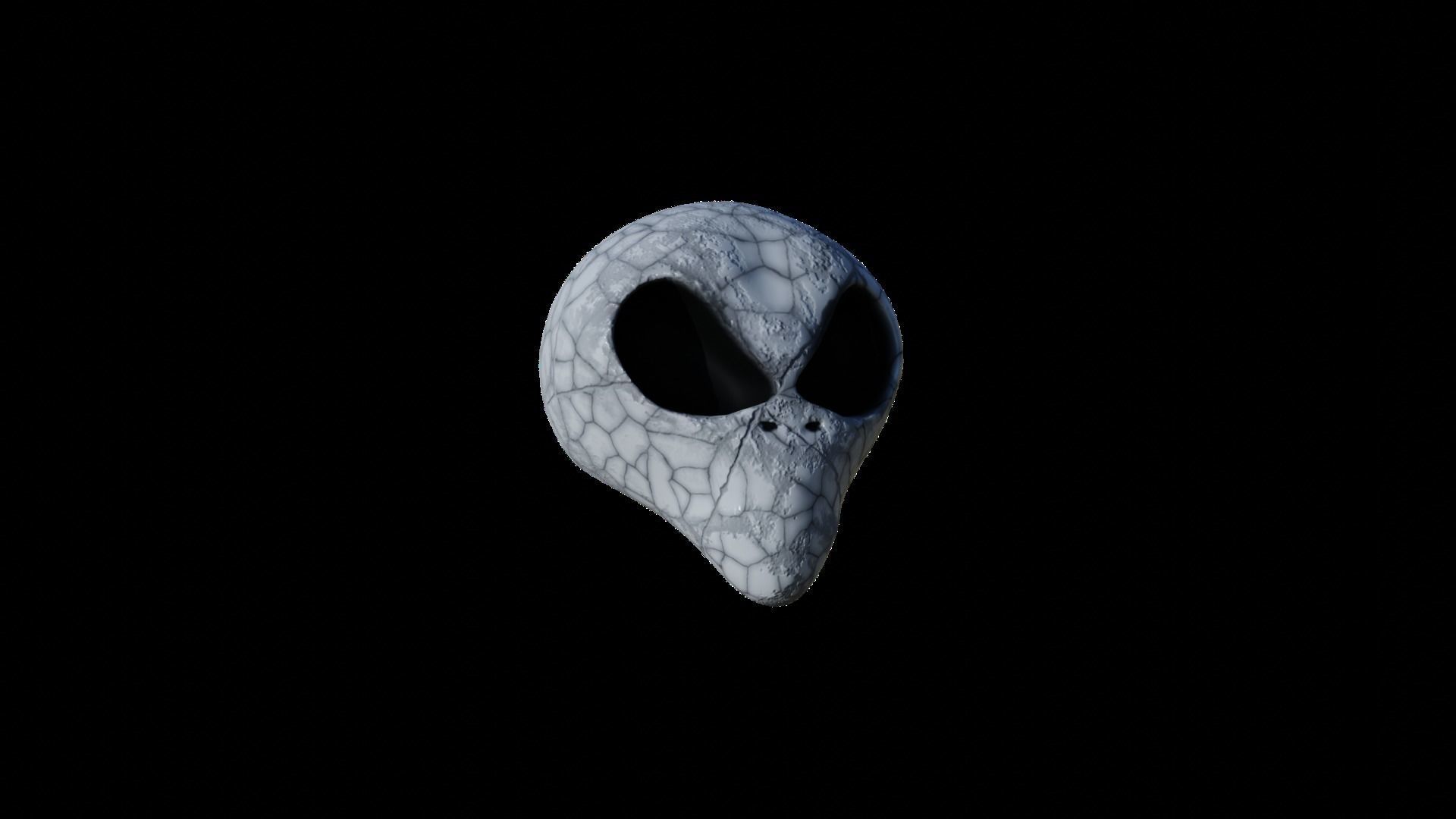 25 Textured Alien Skulls Low-poly 3D model_26